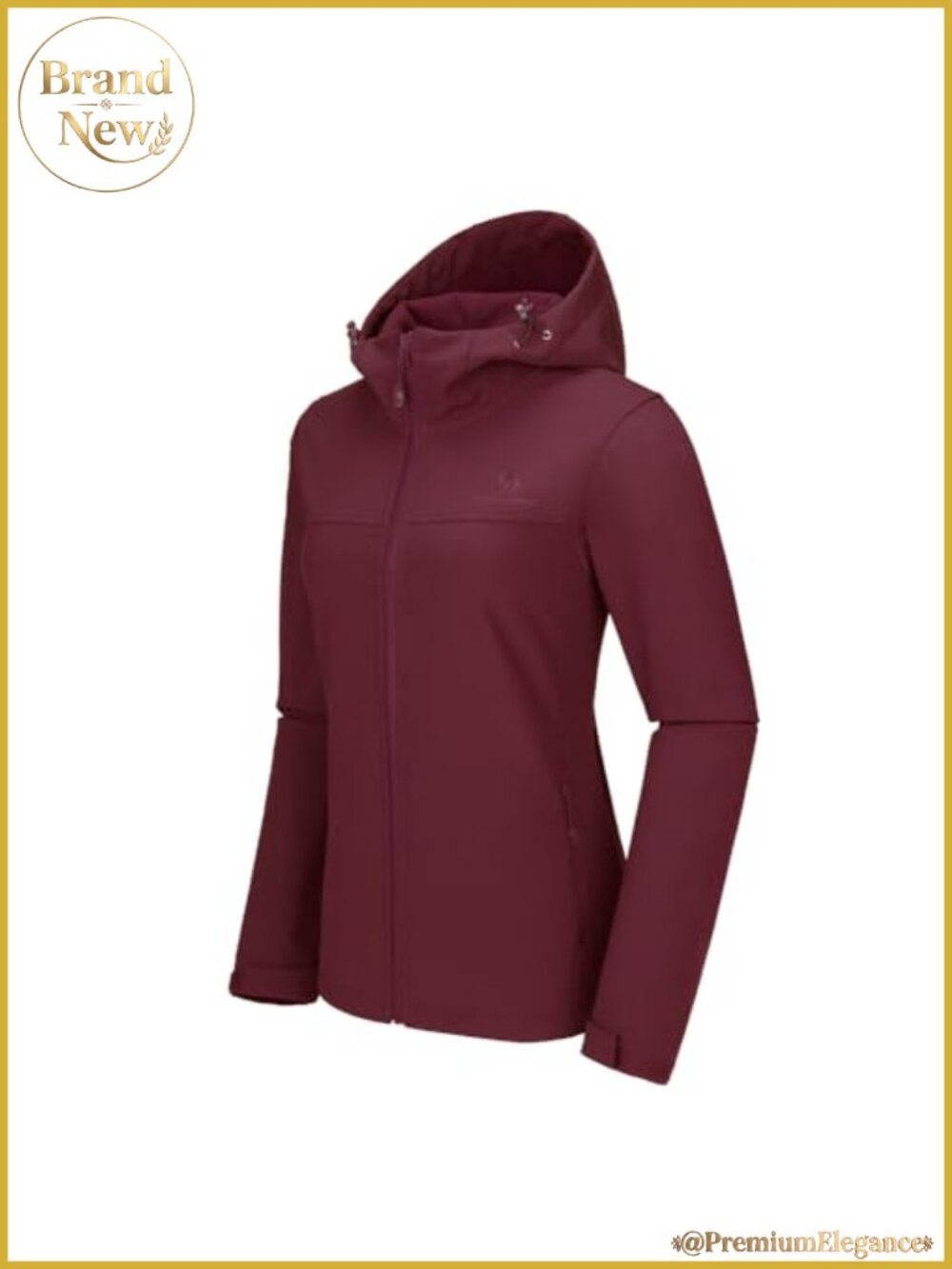 Womens Softshell Jacket Fleece Lined Hooded Waterproof Windproof Winter
